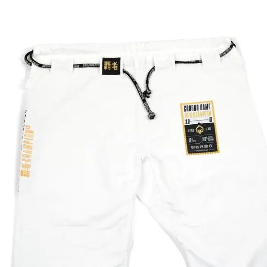 Kimono/Gi de Jiu-Jitsu para Jogo de Solo Masculino Champion 3.0 Branco A2 3/7