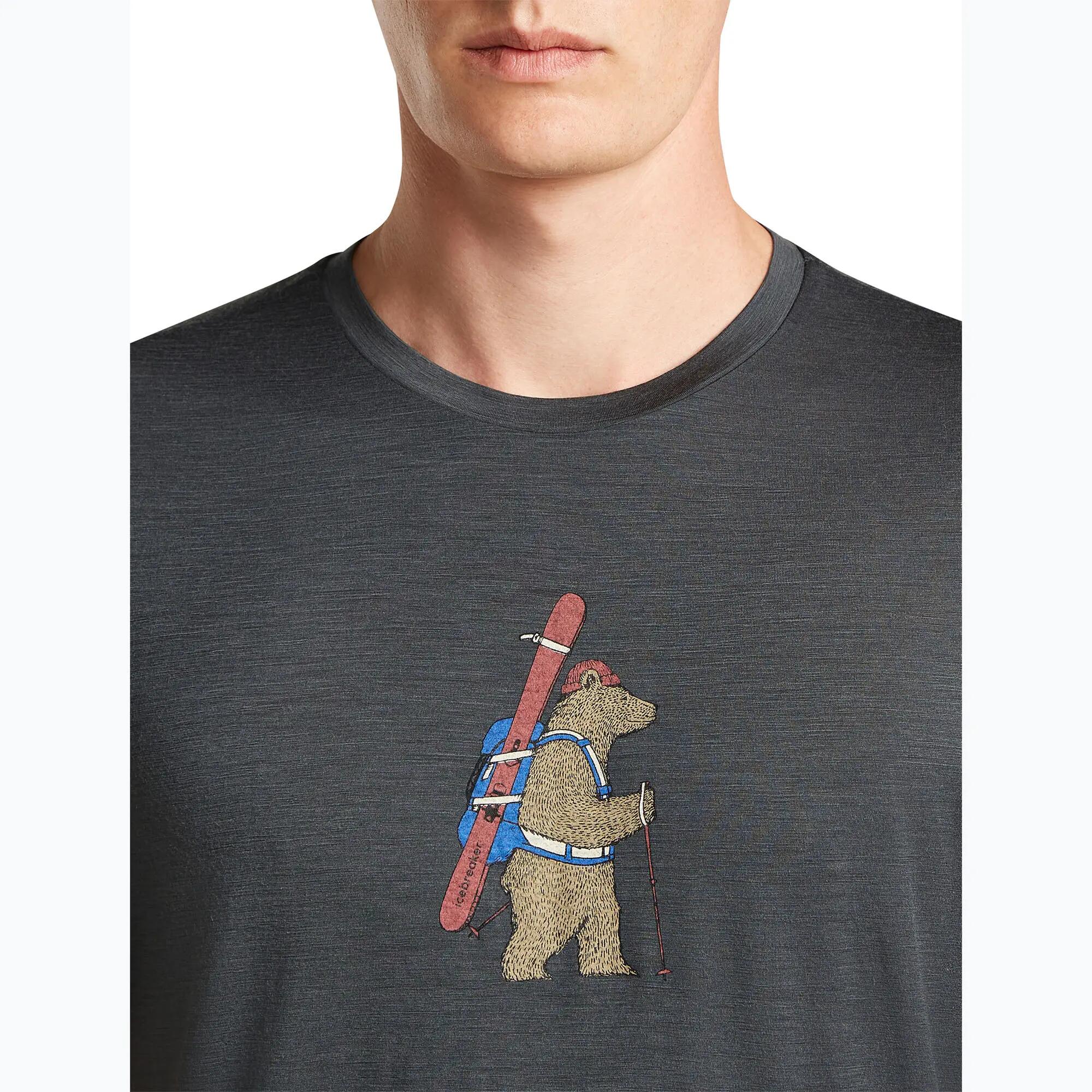 Heren T-shirt icebreaker Merino 150 Tech Lite Bear Tour 4/7