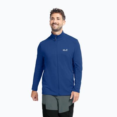 Heren trekkingtrui jack wolfskin litestride full zip