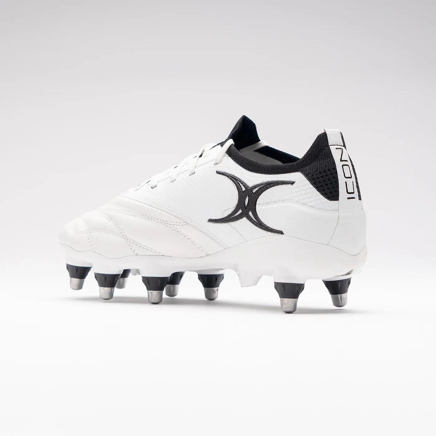 Crampons de rugby Gilbert Icon Players 2.0 8S Blanc et noir 4/6