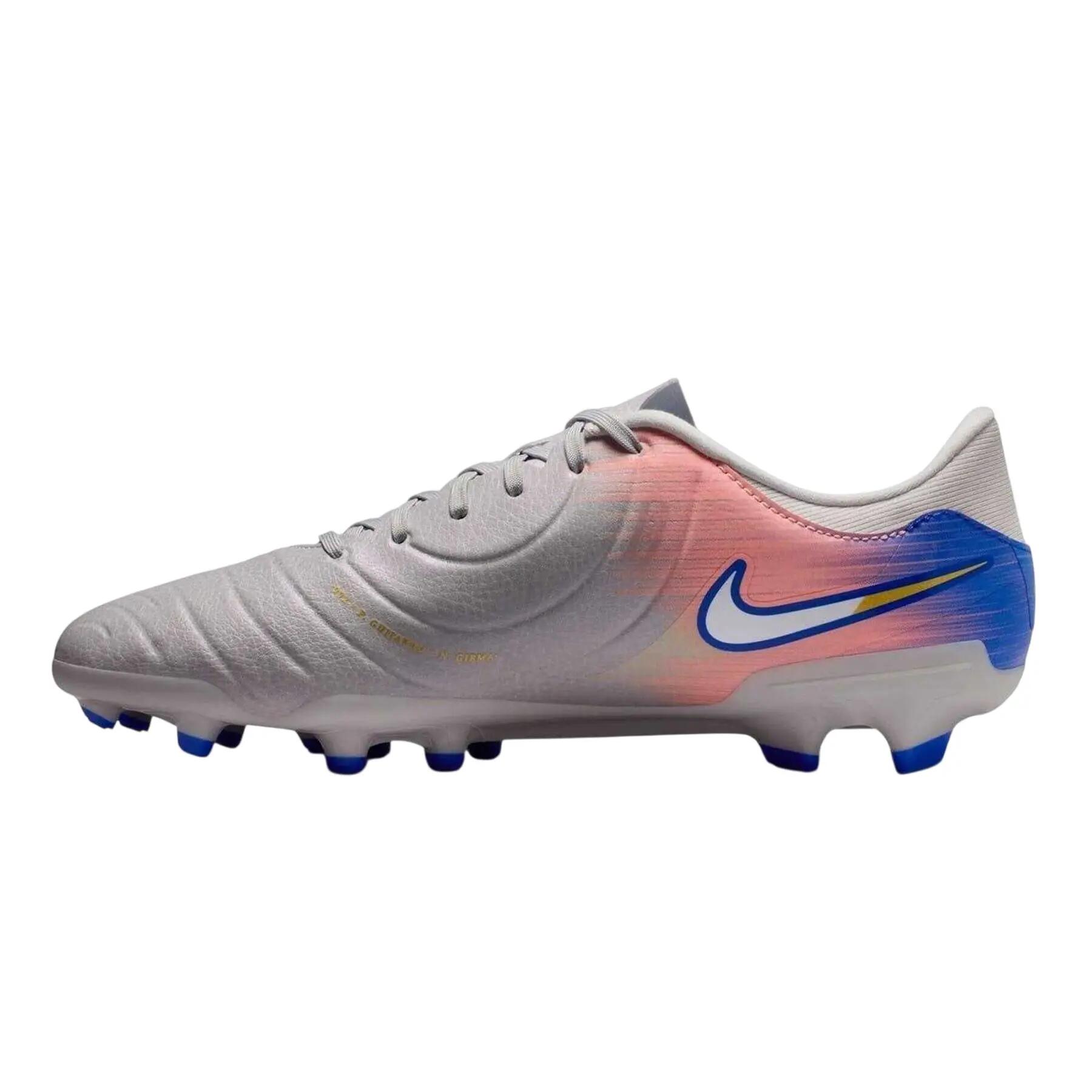 Chaussures De Foot Pour Terrain Ferme TIEMPO LEGEND Adulte (Gris / Bleu) 3/4