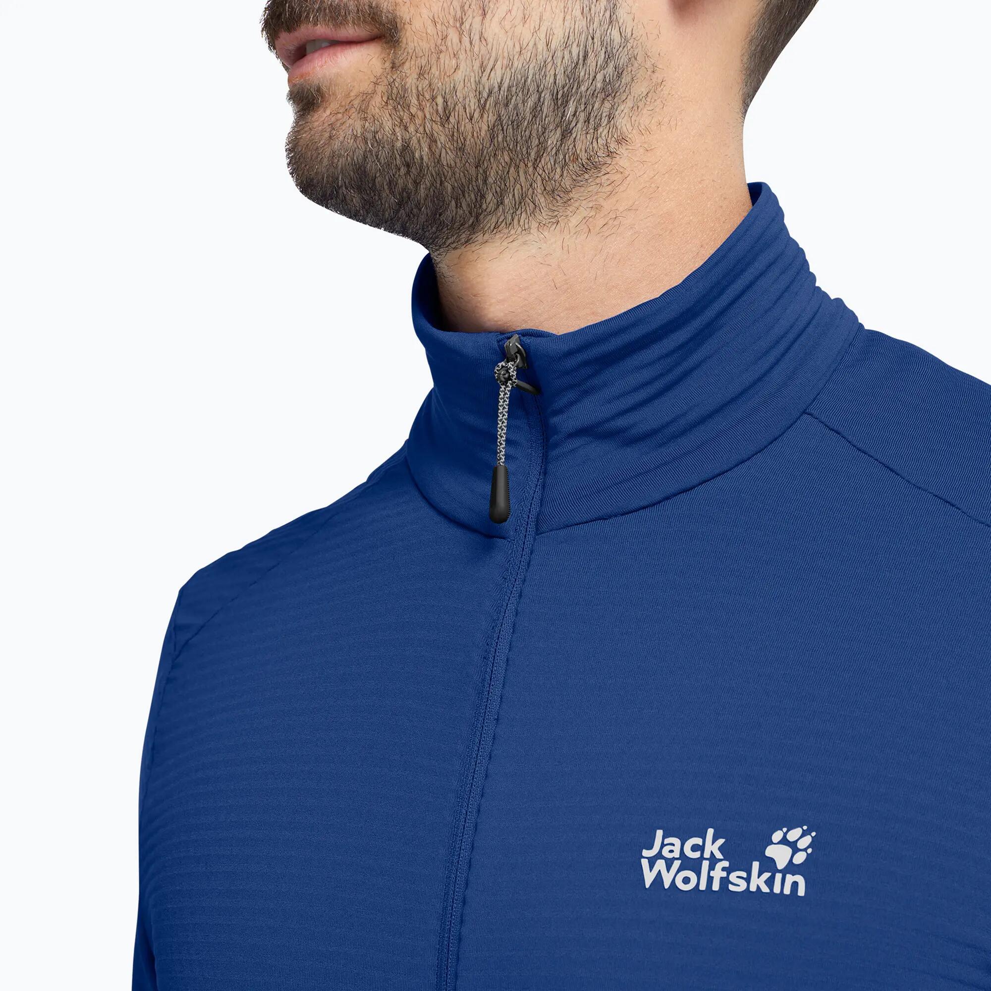 Heren trekkingtrui Jack Wolfskin Litestride Full Zip 4/7