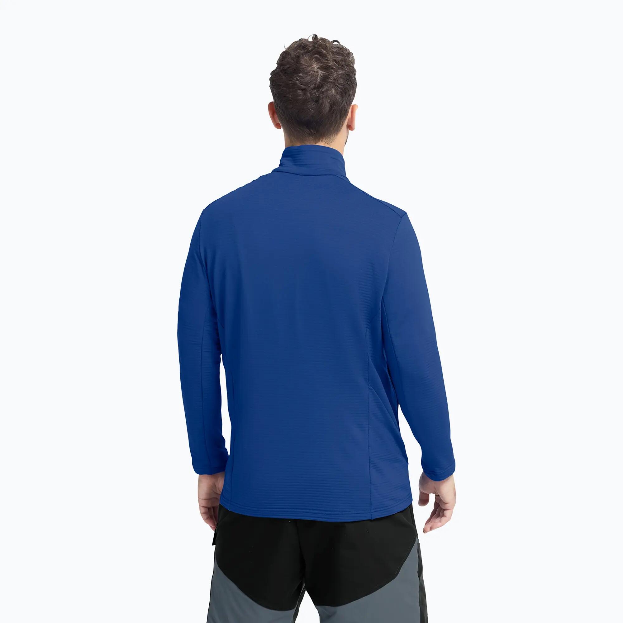 Heren trekkingtrui Jack Wolfskin Litestride Full Zip 3/7