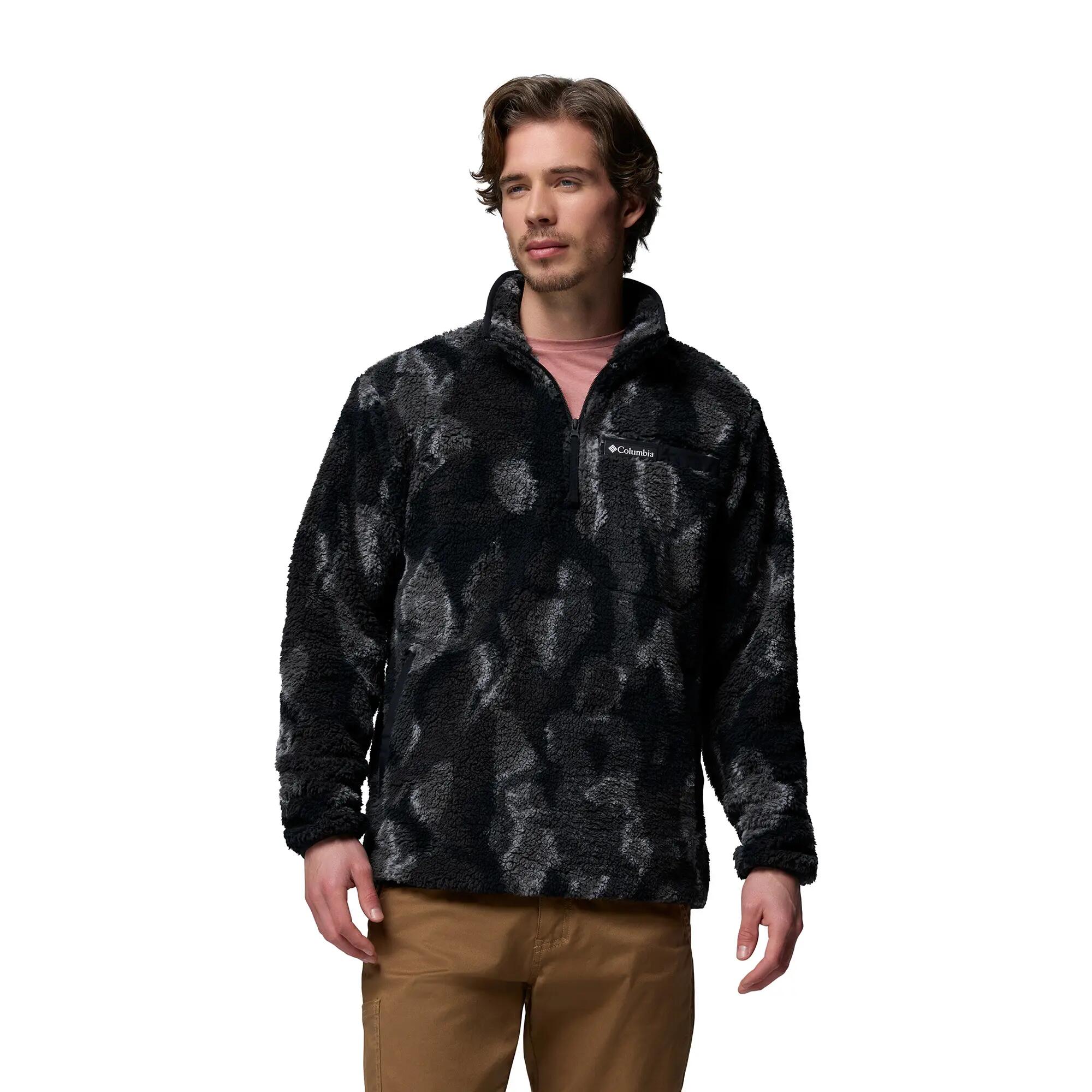 Blusão masculino Columbia Rugged Ridge High Pile com zíper até a metade 6/6