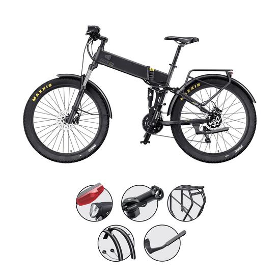 Etna SR VTT électrique pliant 27,5" + Kit Urban et Potence · 100 km