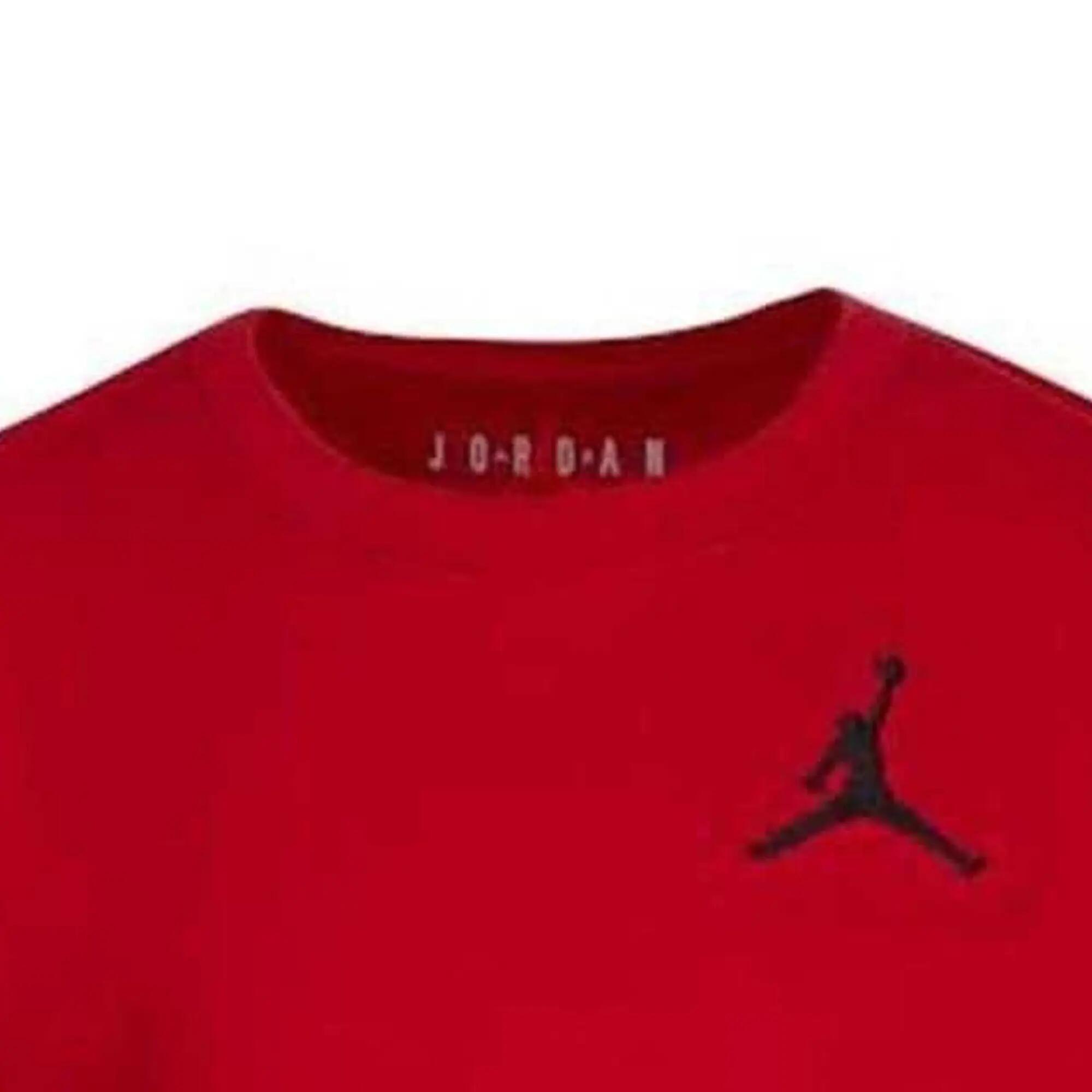 "Air Jordan" TShirt für Jungen, PolyesterBaumwollmischgewebe Kinder Rot 3/3
