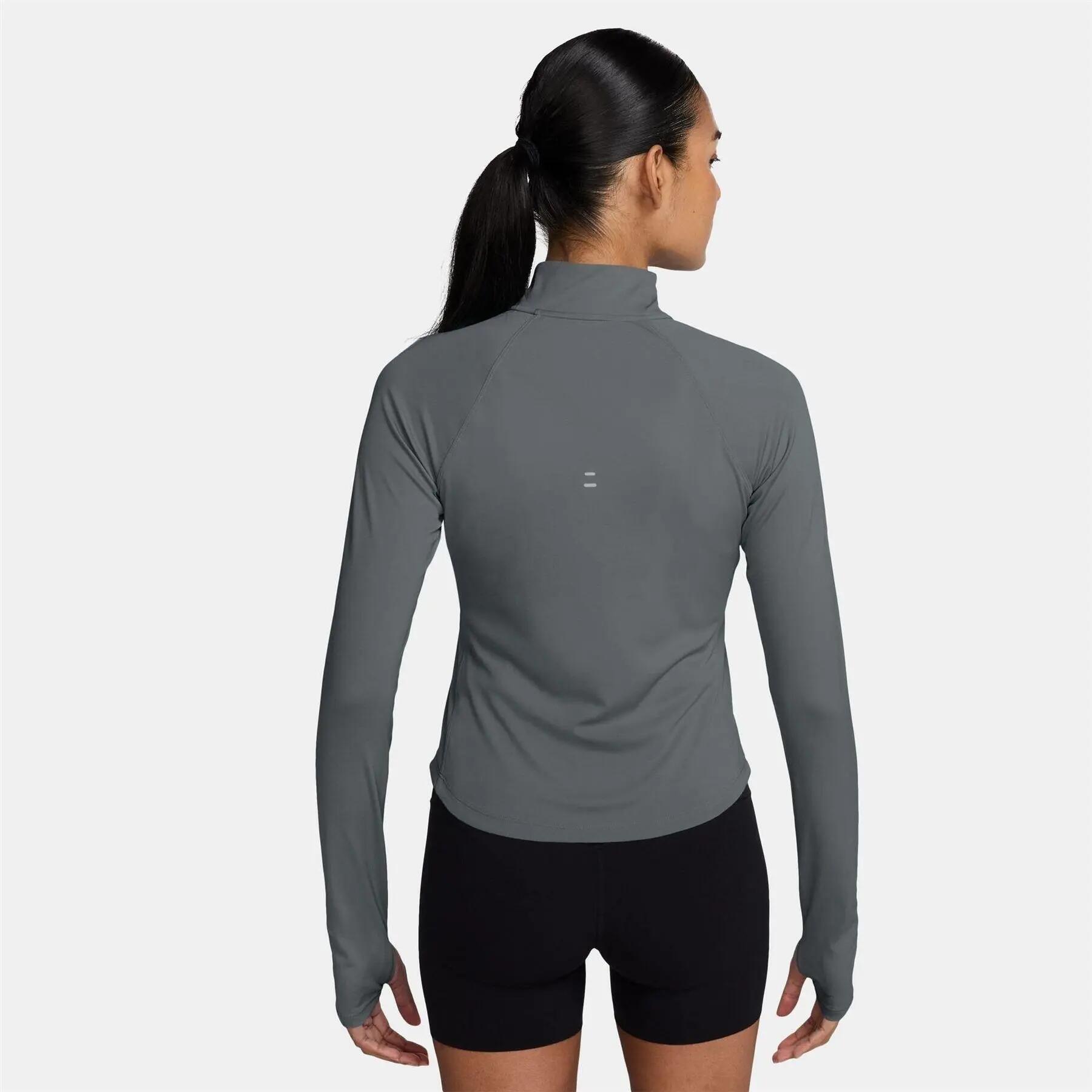Womens/Ladies Swoosh LongSleeved Running Top (Cool Grey/Silver) 2/4