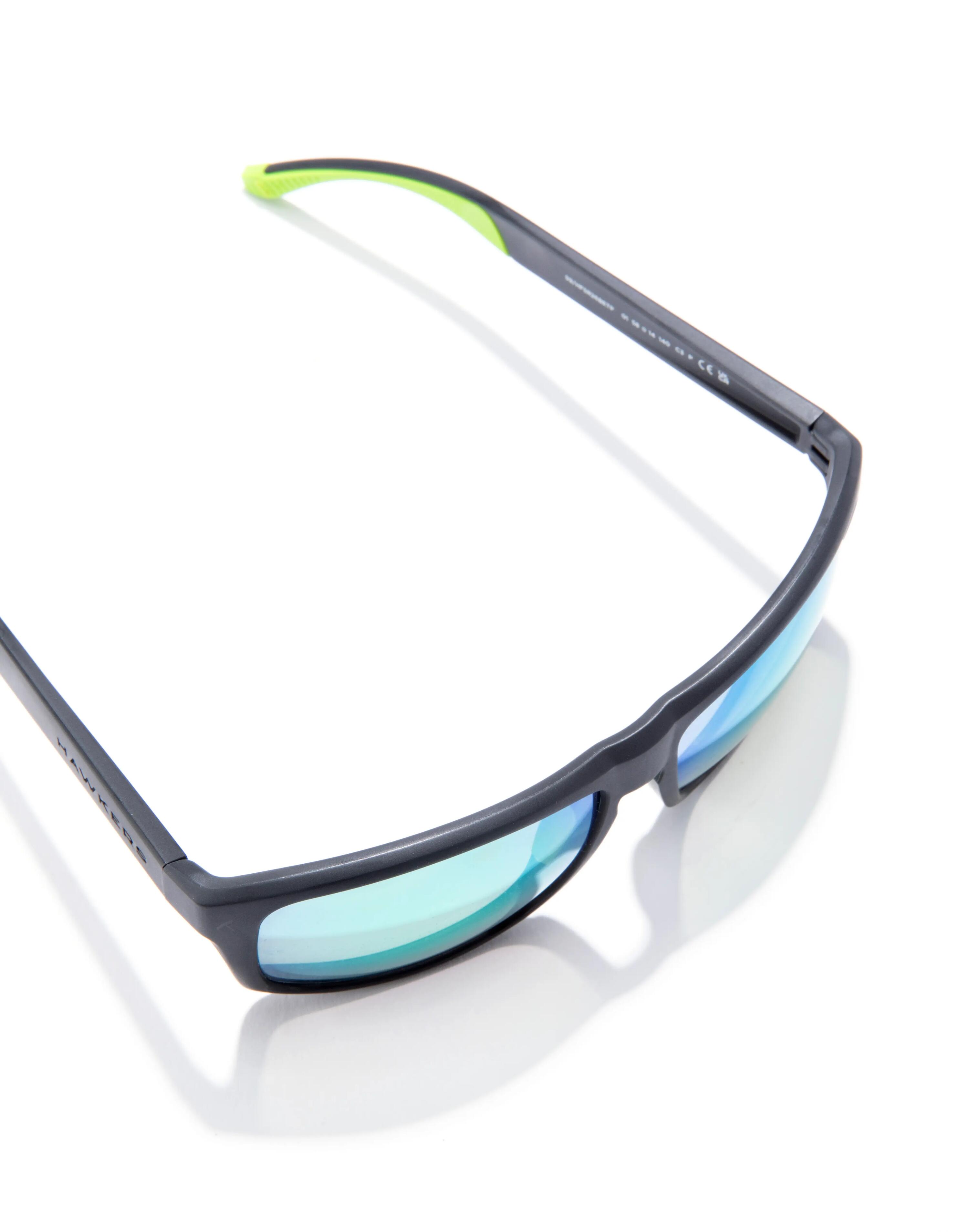 HAWKERS Occhiali da Sole Uomo e Donna FASTER SPORT RAW POLARIZED BLACK PEACOCK 4/6