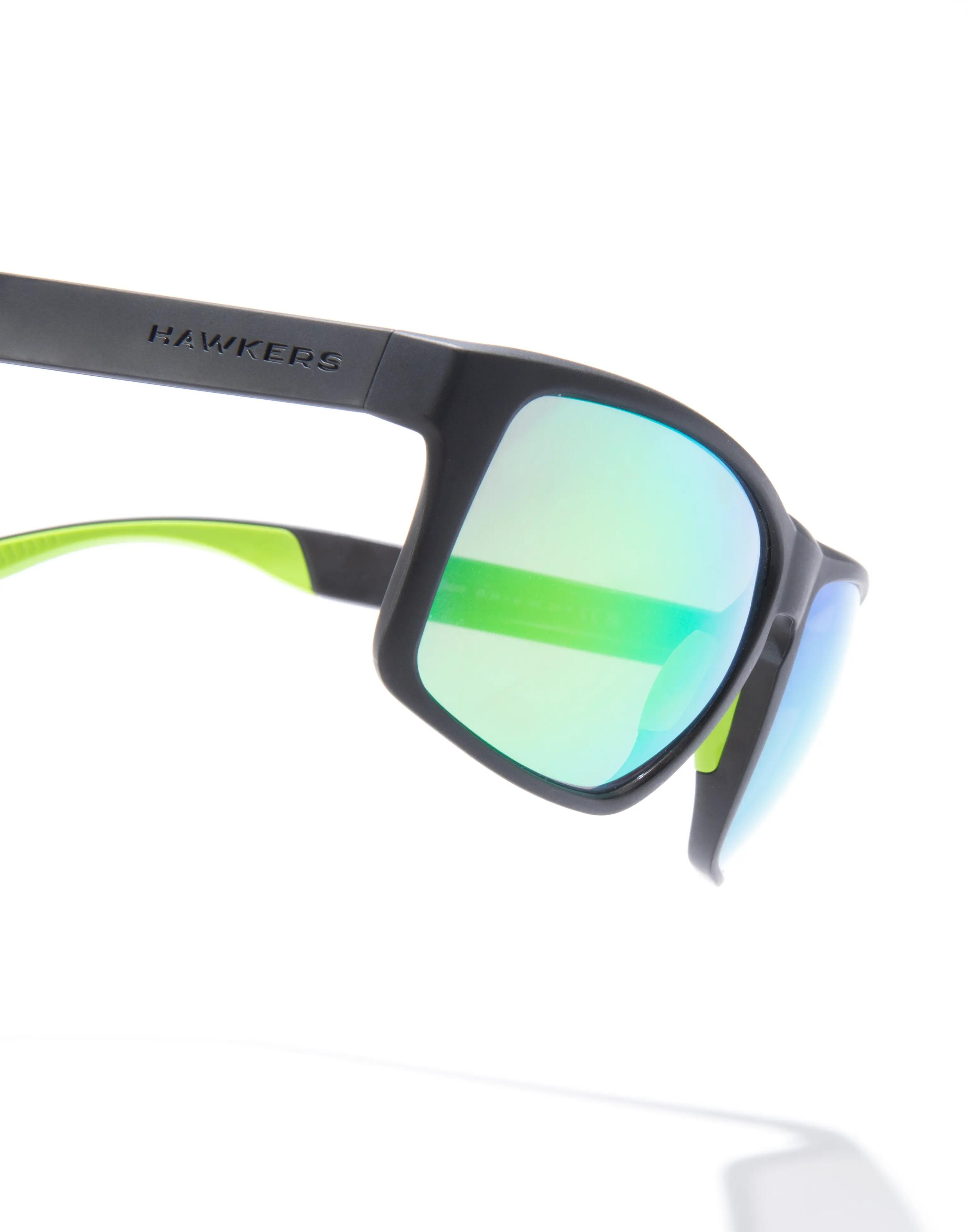 HAWKERS Occhiali da Sole Uomo e Donna FASTER SPORT RAW POLARIZED BLACK PEACOCK 3/6