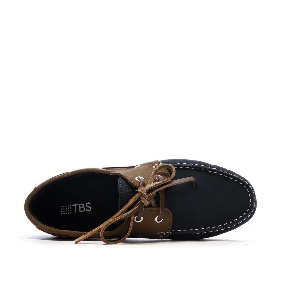 Scarpe da Barca TBS Hellios Blu Navy/Marrone 5/7
