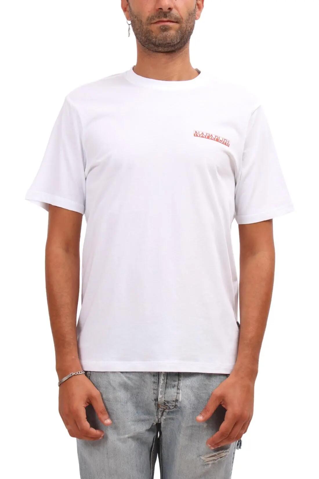 T-shirt - sportswear - Homem - Relaxed, impressão logo - Senar - Branco 2/4