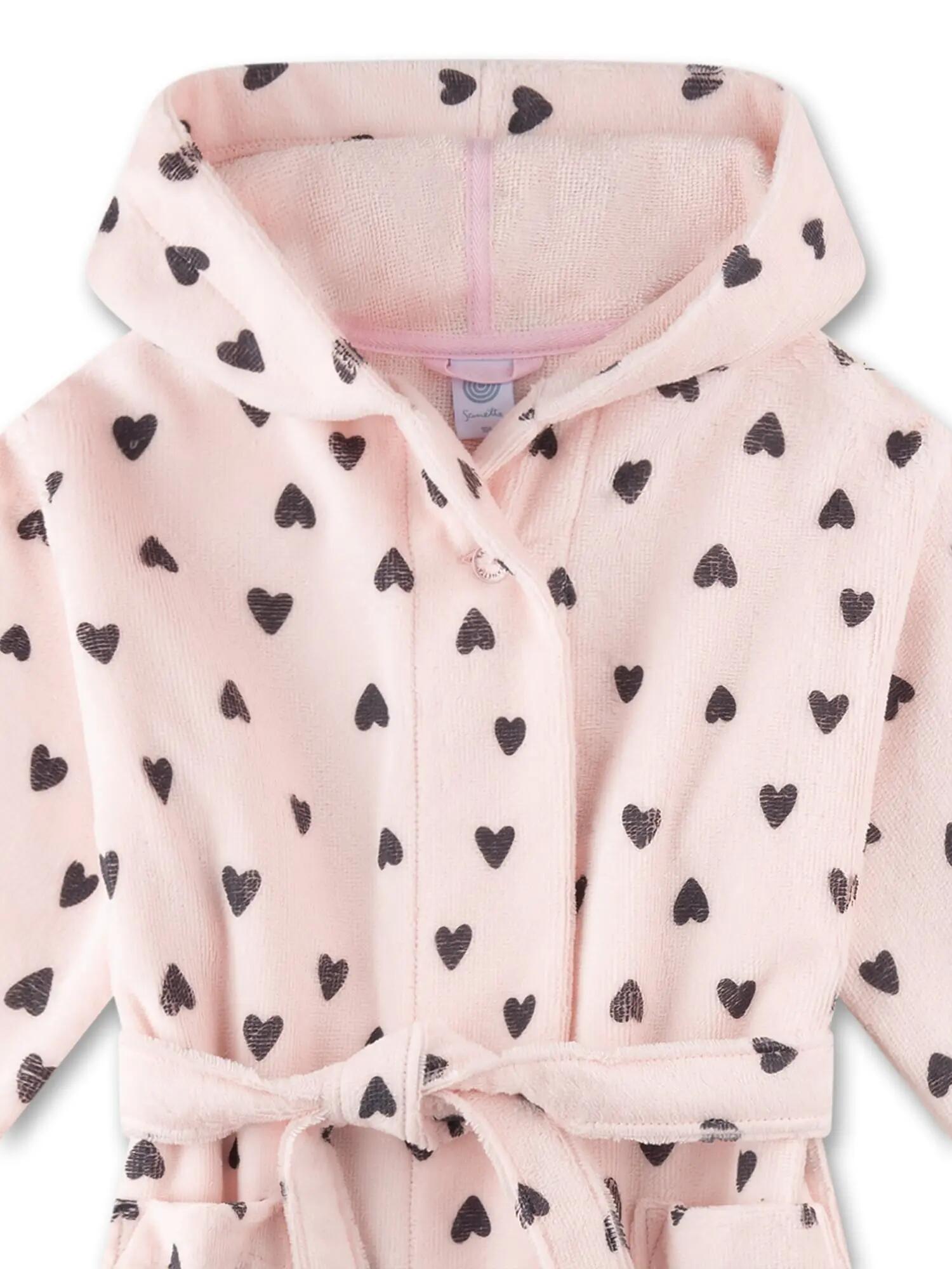 Accappatoio da bambina con cuori 3/3