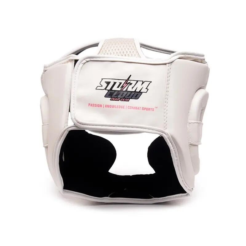 Capacete de boxe StormCloud StarFall branco/rosa tamanho P/M 5/7