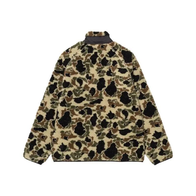 Chaqueta Polar Camuflaje Carhartt Prentis Liner Camo Duck Jacquard, Green Black 2/5