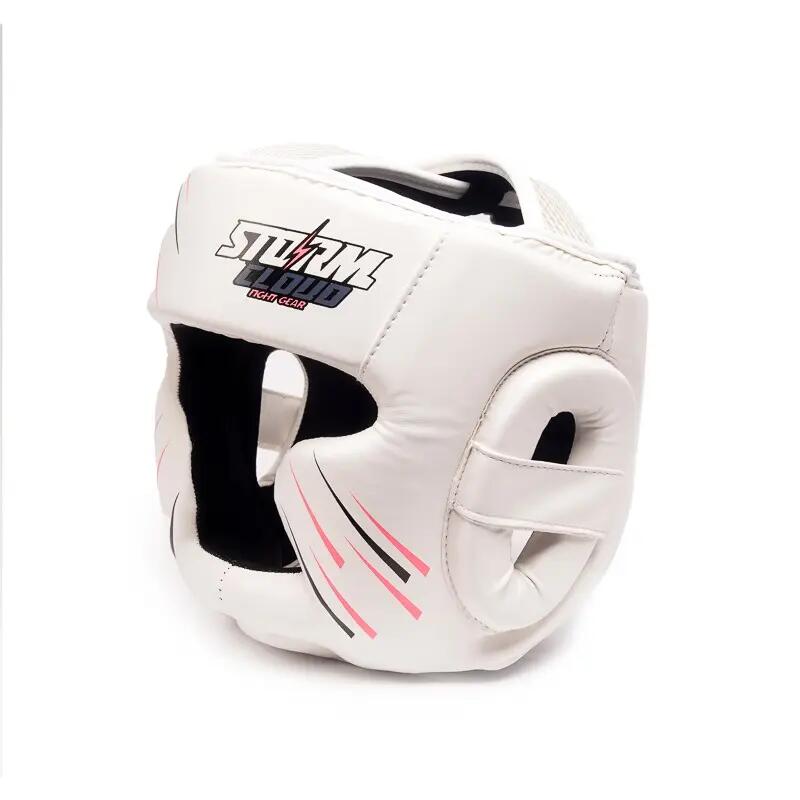 Capacete de boxe StormCloud StarFall branco/rosa tamanho P/M 3/7