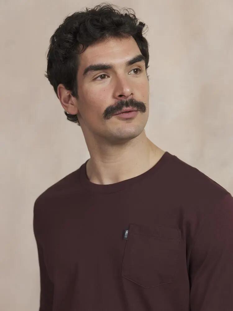 T-shirt manches longues Homme - KYSONLON - Rose/rouge 3/5