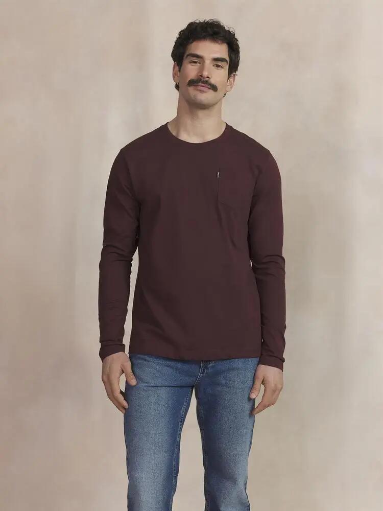 T-shirt manches longues Homme - KYSONLON - Rose/rouge 2/5