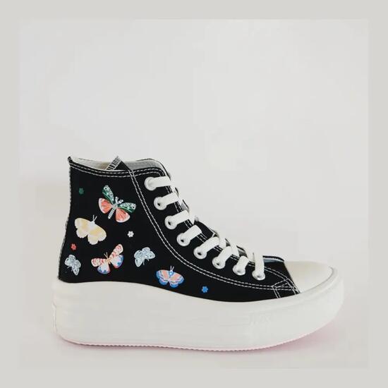 Damskie buty sportowe platformowa podeszwa CTAS MOVE HI BLACK
