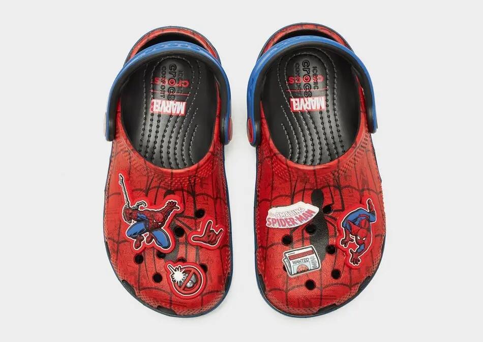 Zuecos - Bebé - Classic Clog Spider-Man - Negro/Rojo 5/5
