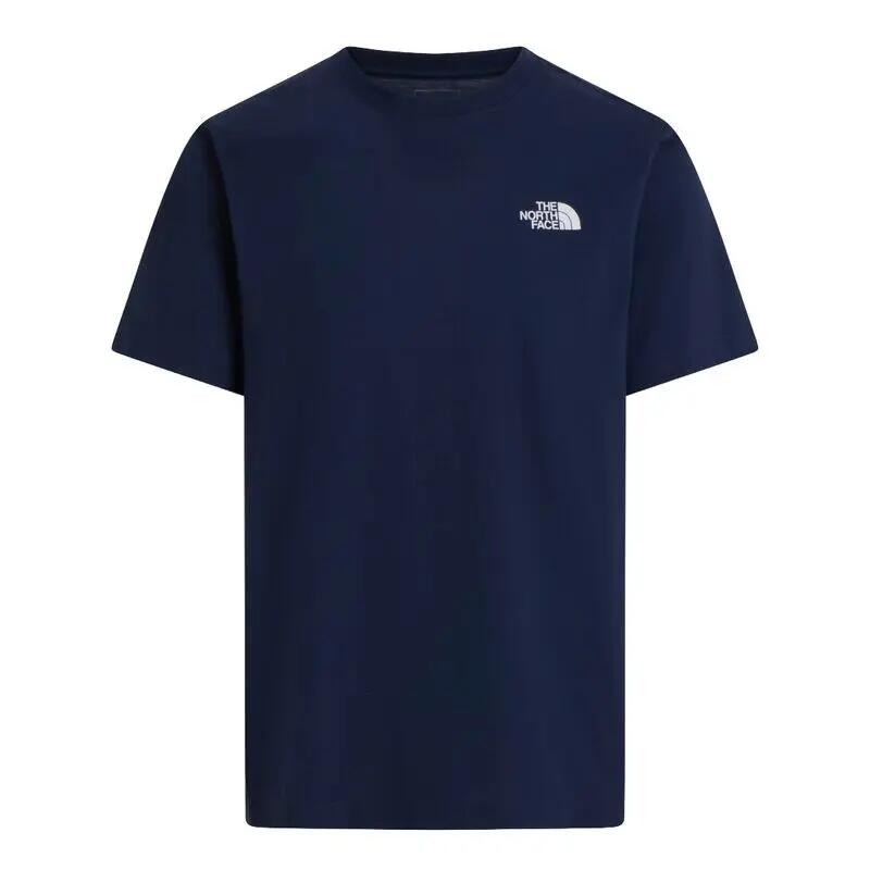 Camiseta Azul The North Face recta NSE Box Evolution Summit Navy con Cuadro Nev 2/5