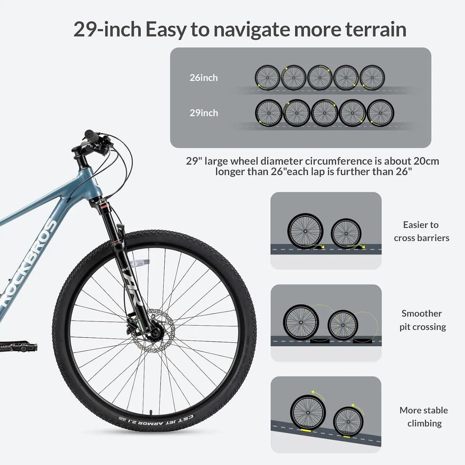 MT400 Mountainbike 21 Zoll Alu 10-Gang Scheibenbremse 4/7