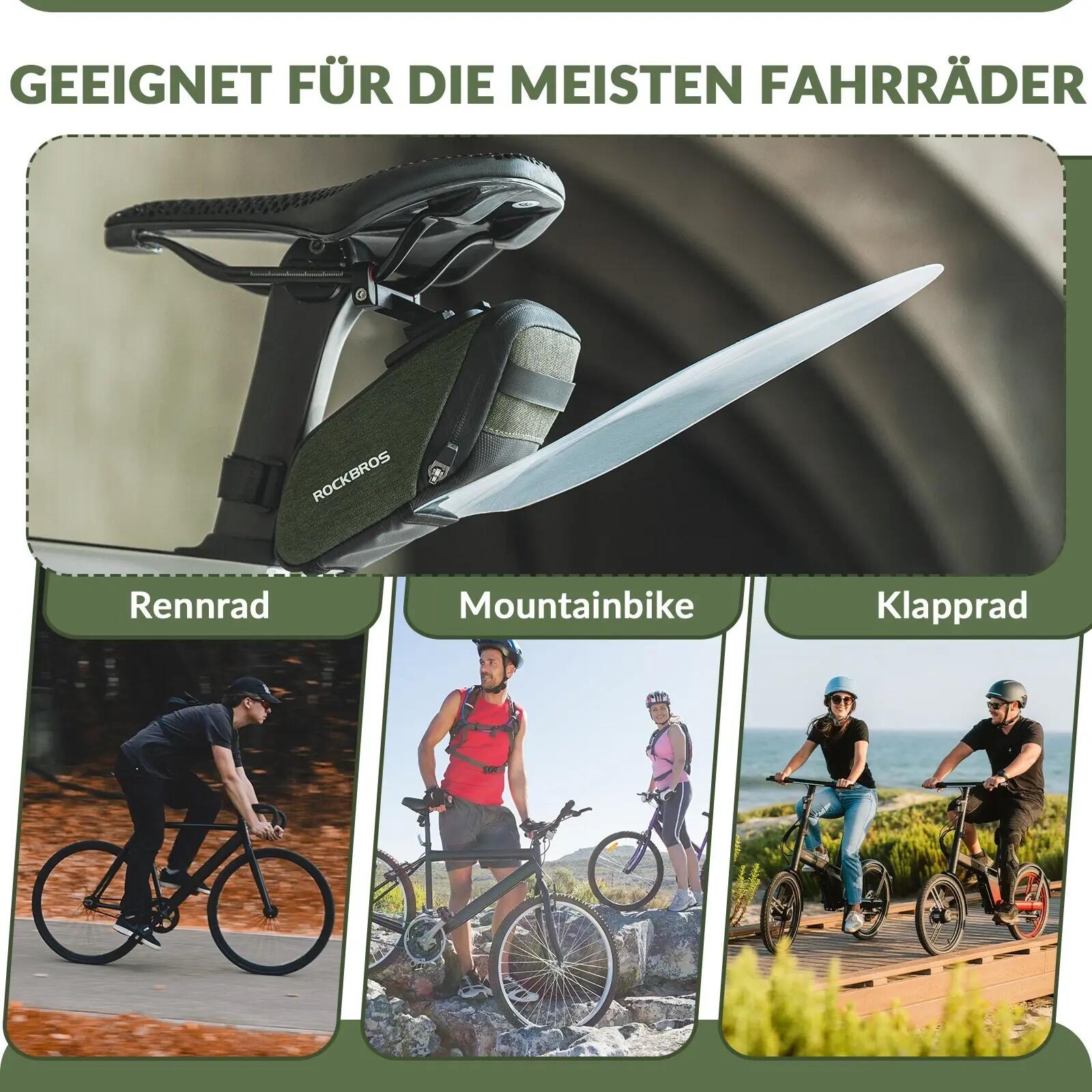 ROCKBROS Fahrrad Satteltasche Durchsichtigen PVC Kotflügel 7/7