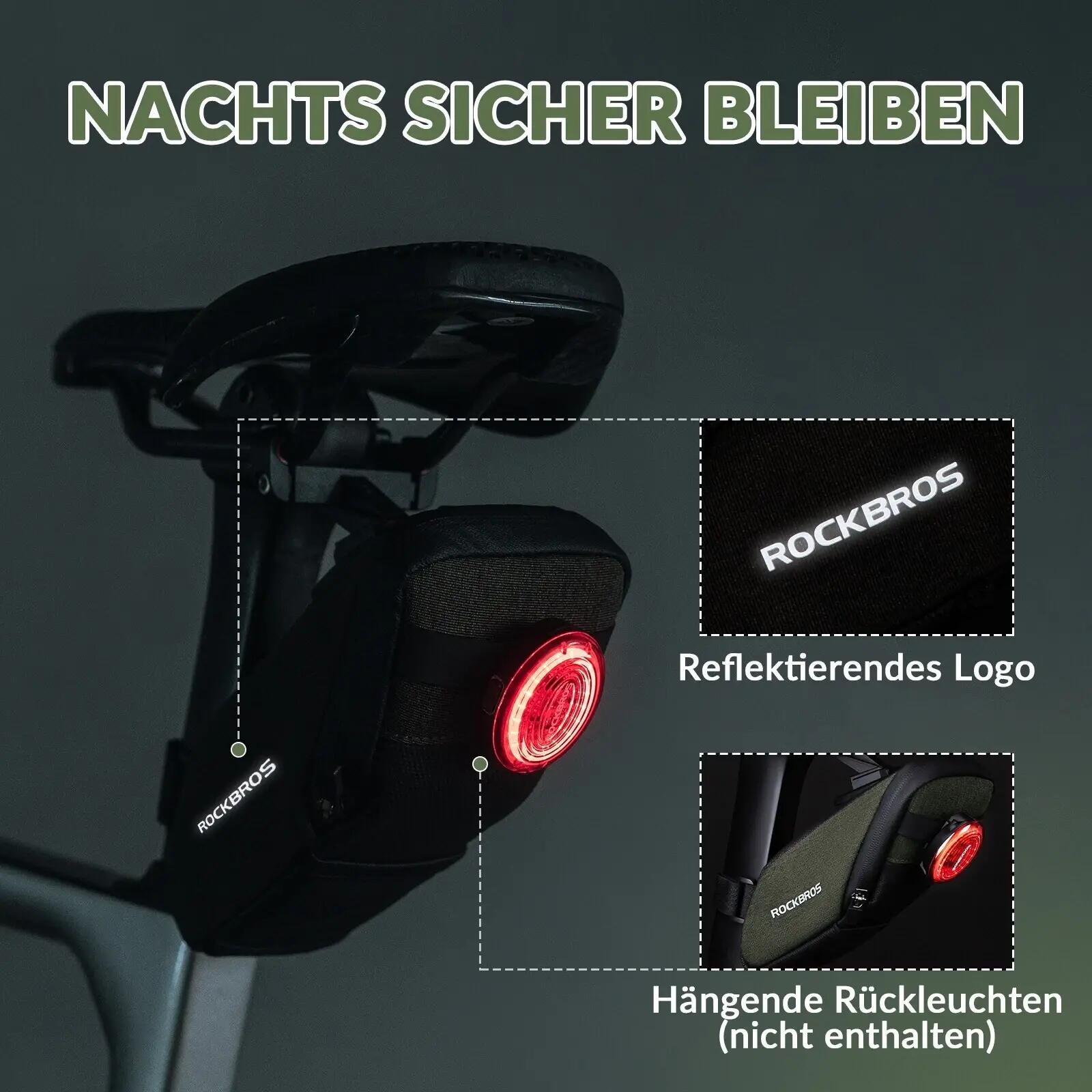 ROCKBROS Fahrrad Satteltasche Durchsichtigen PVC Kotflügel 6/7