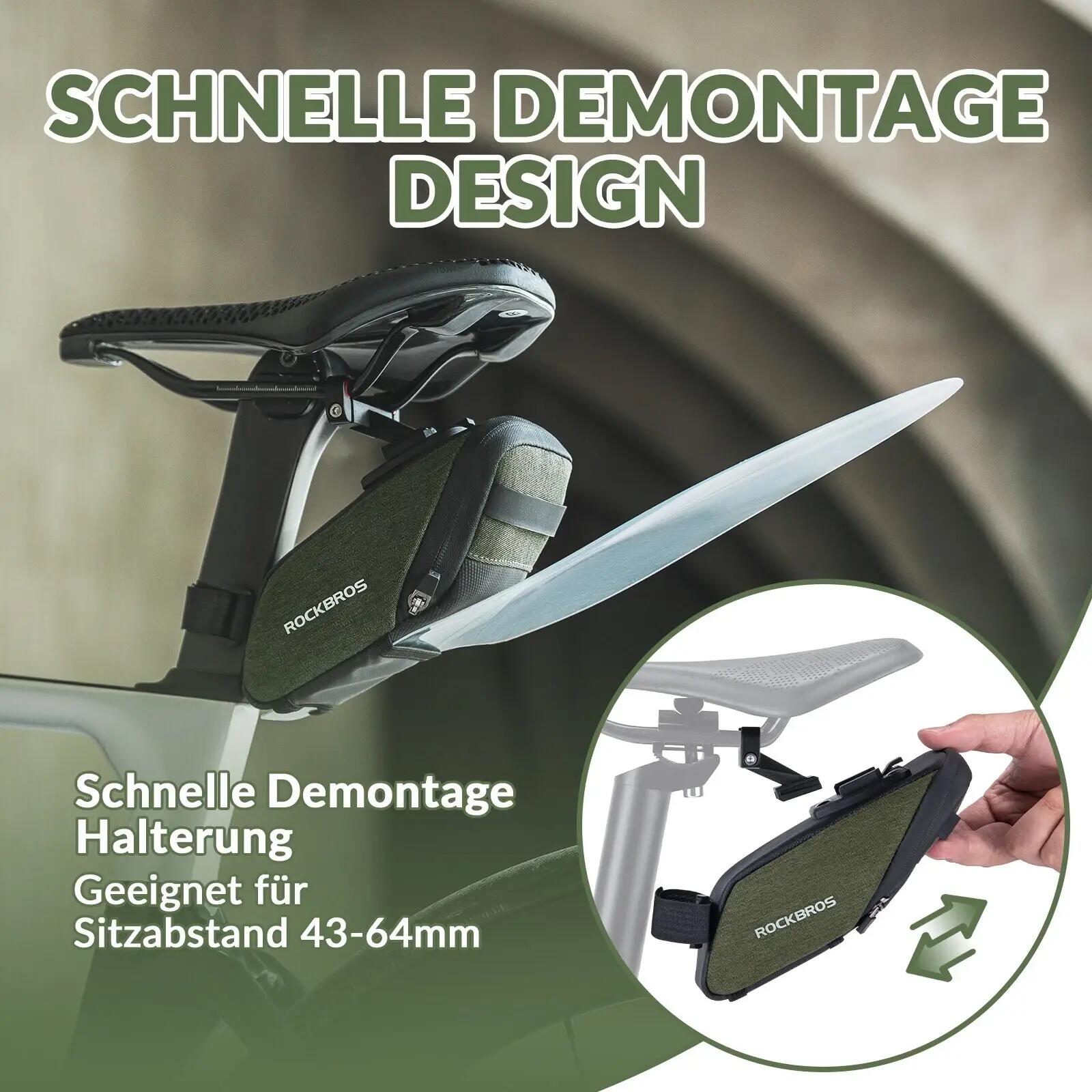 ROCKBROS Fahrrad Satteltasche Durchsichtigen PVC Kotflügel 5/7