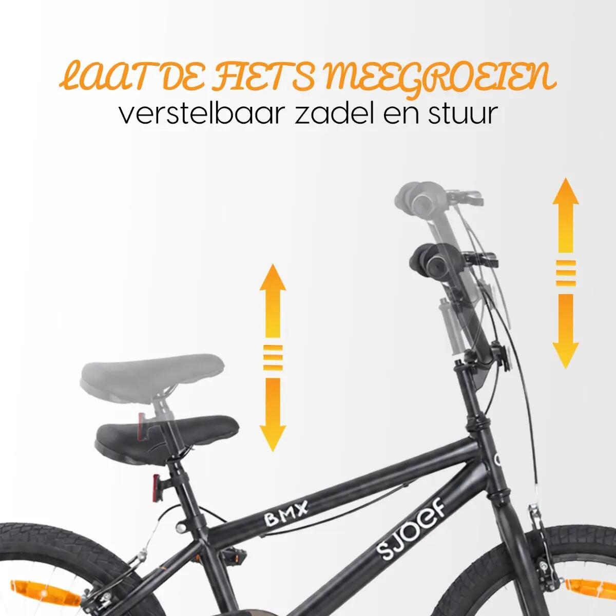 SJOEF BMX 20 inch - Mat Zwart 3/7
