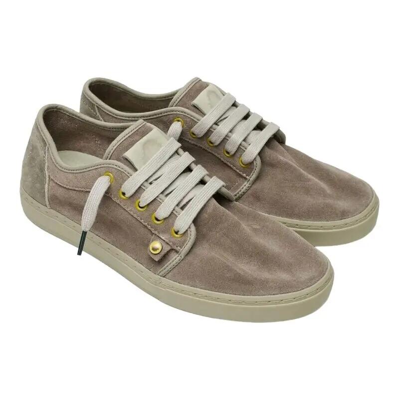 Zapatillas Marrones Satorisan Heisei Suede Driftwood Brown de Acabado Usado y A 2/4