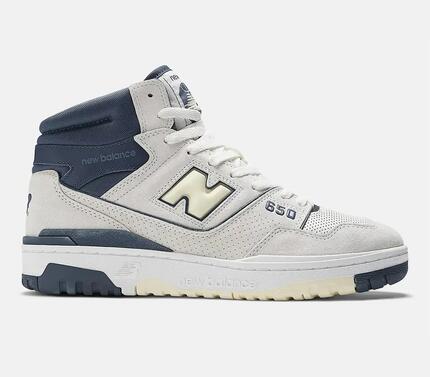 Męskie buty sportowe wysokiej jakości zamsz i siateczka 650R SEA SALT / NAVY