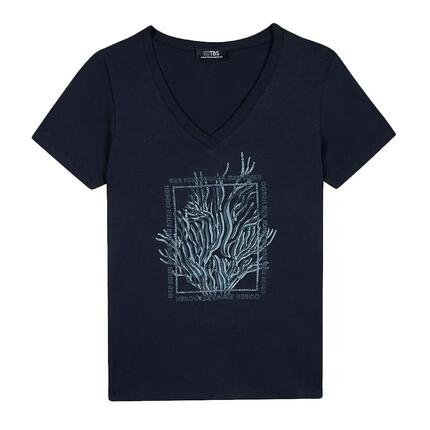 T-Shirt Marine Homme TBS SEVKITEE