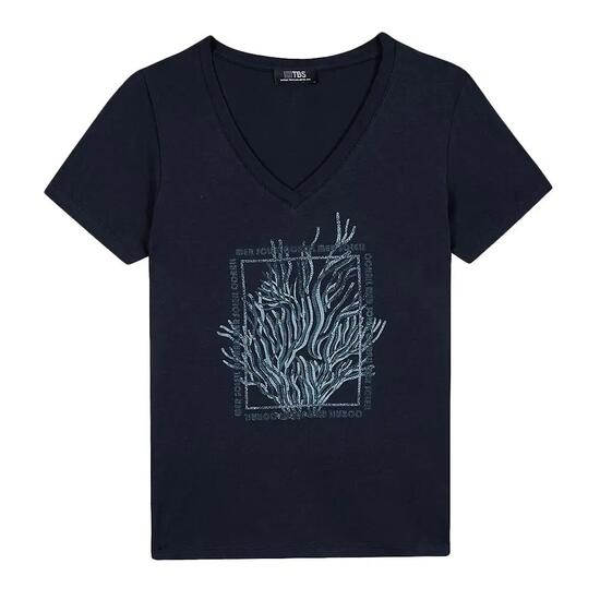 T-Shirt Marine Homme TBS SEVKITEE