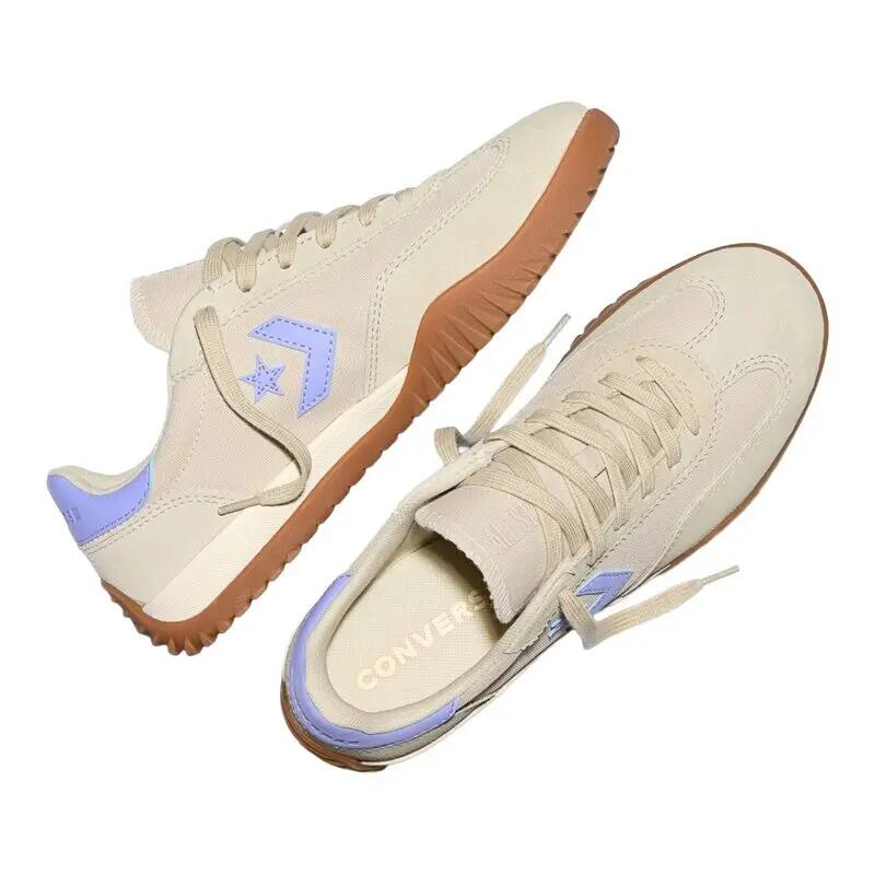 Zapatillas Converse Beiges y Moradas Run Star Trainer Sage Smoke Very Peri Cómo 3/5