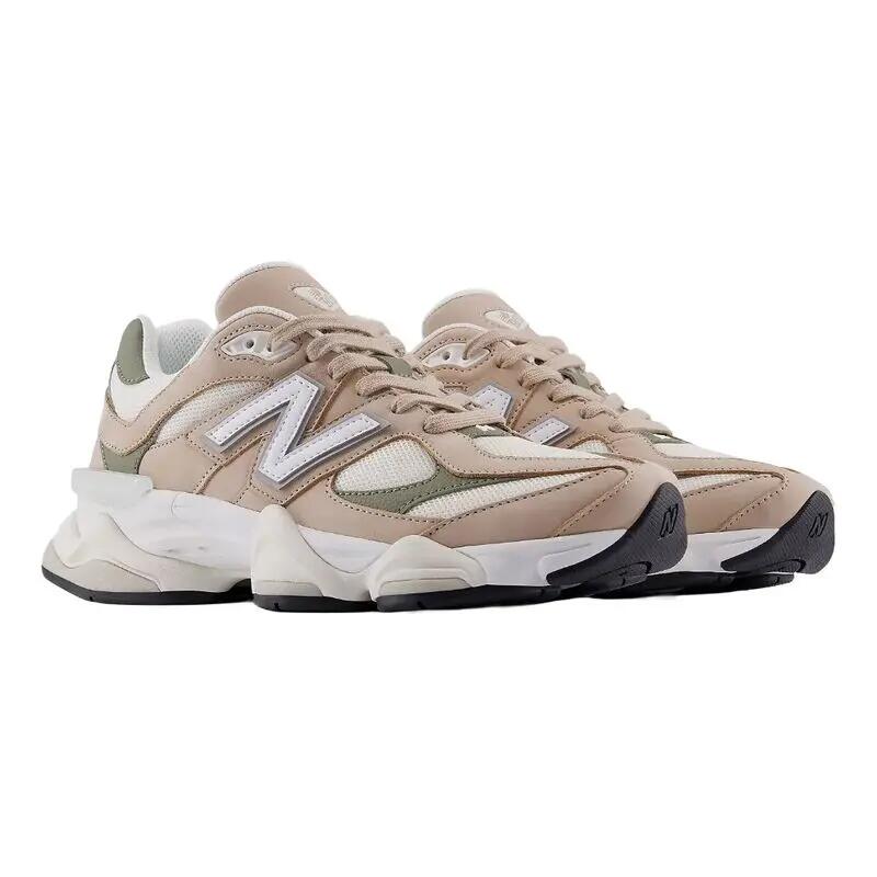 Zapatillas New Balance Beiges y Verdes 9060 Unisex Mindful Grey con Dark Olivin 2/4
