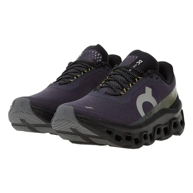 Zapatillas On Running Moradas Cloudmonster 1 Men Flint Black Cómodas y Ligeras 2/5