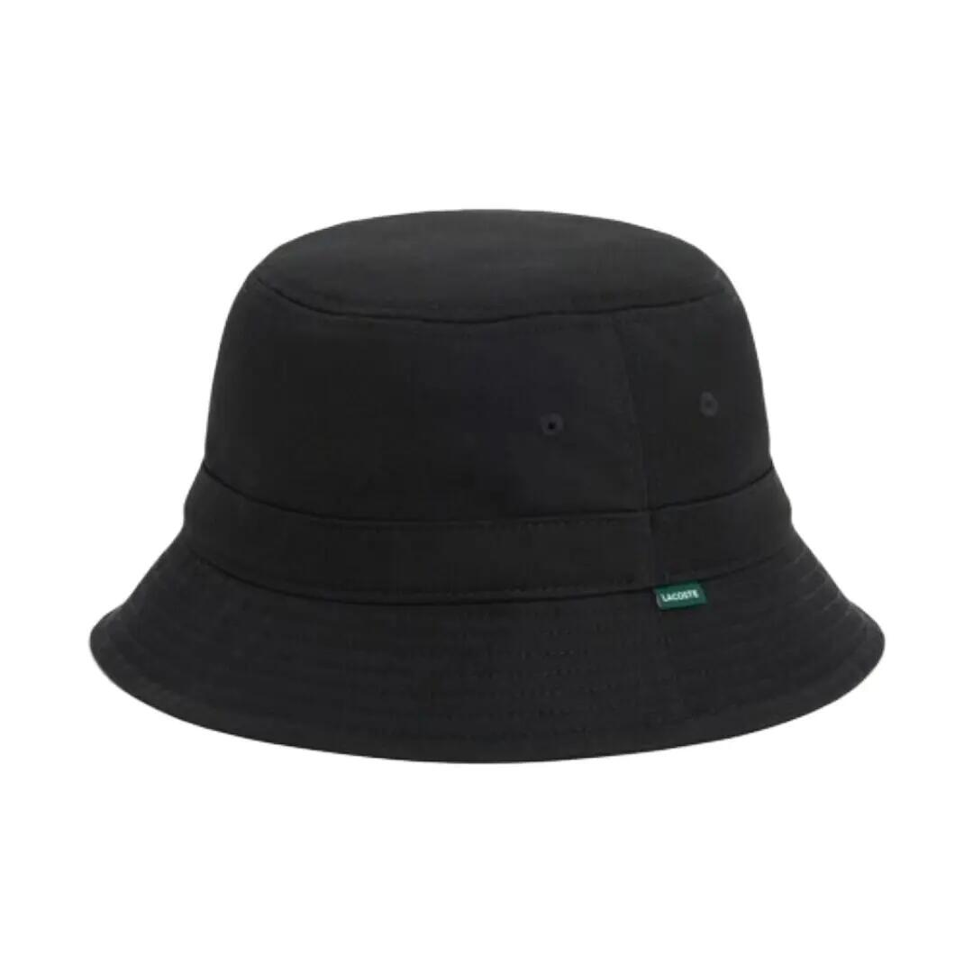 Gorro Negro Lacoste de Pescador de Sarga Noir con Forro de Diseño Cómodo y Eleg 2/4