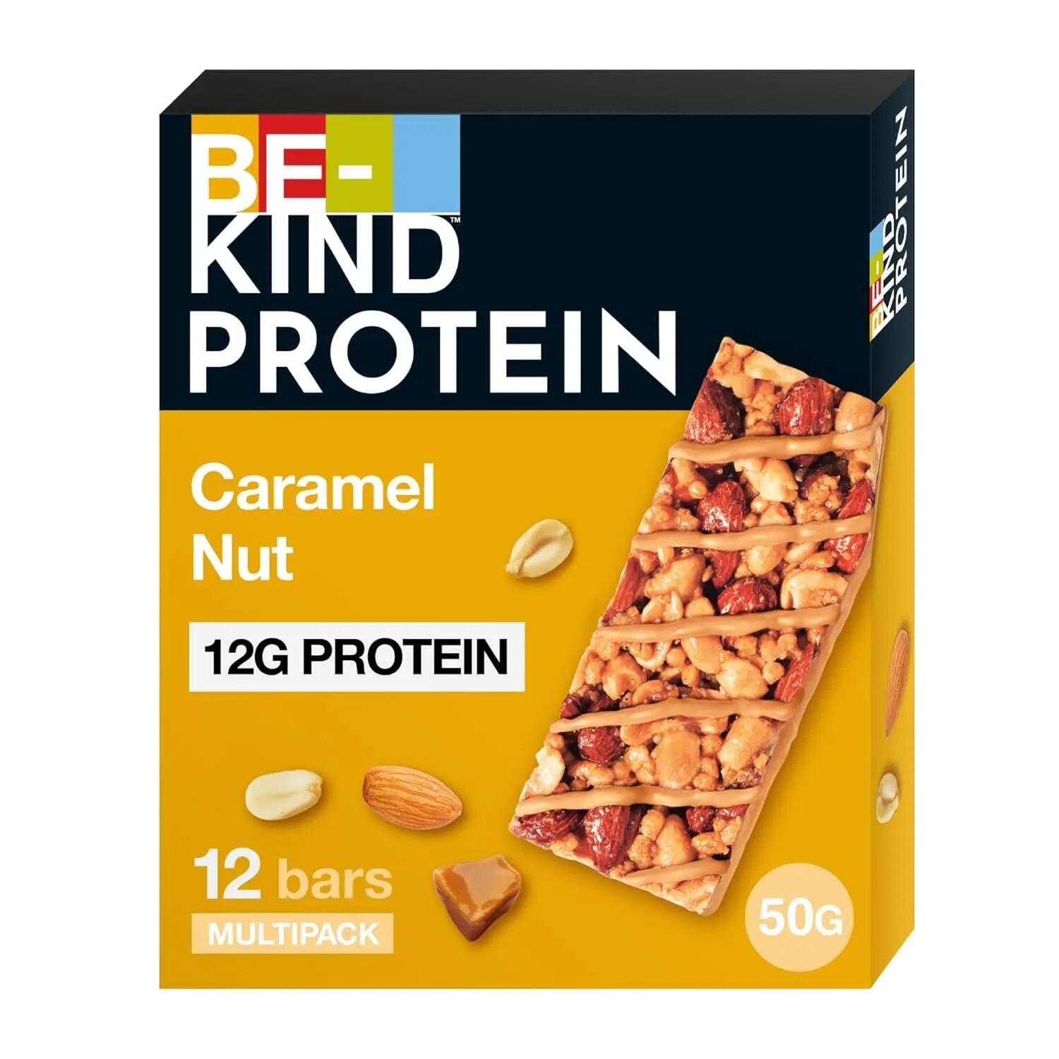 BE-KIND Protein Mix Chocolate Caramel Nut 72 Nussriegel für unterwegs & Training 2/7