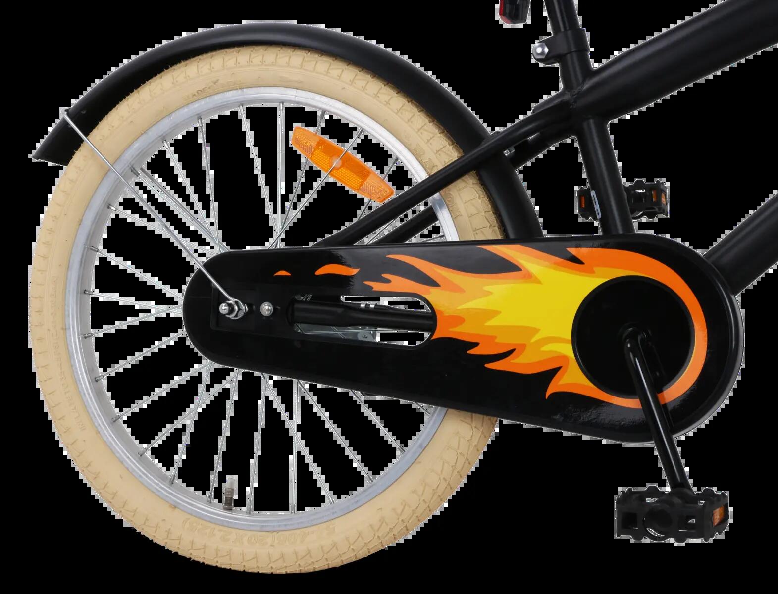 SJOEF Cruise Jongensfiets 20 inch - Mat Zwart 7/7