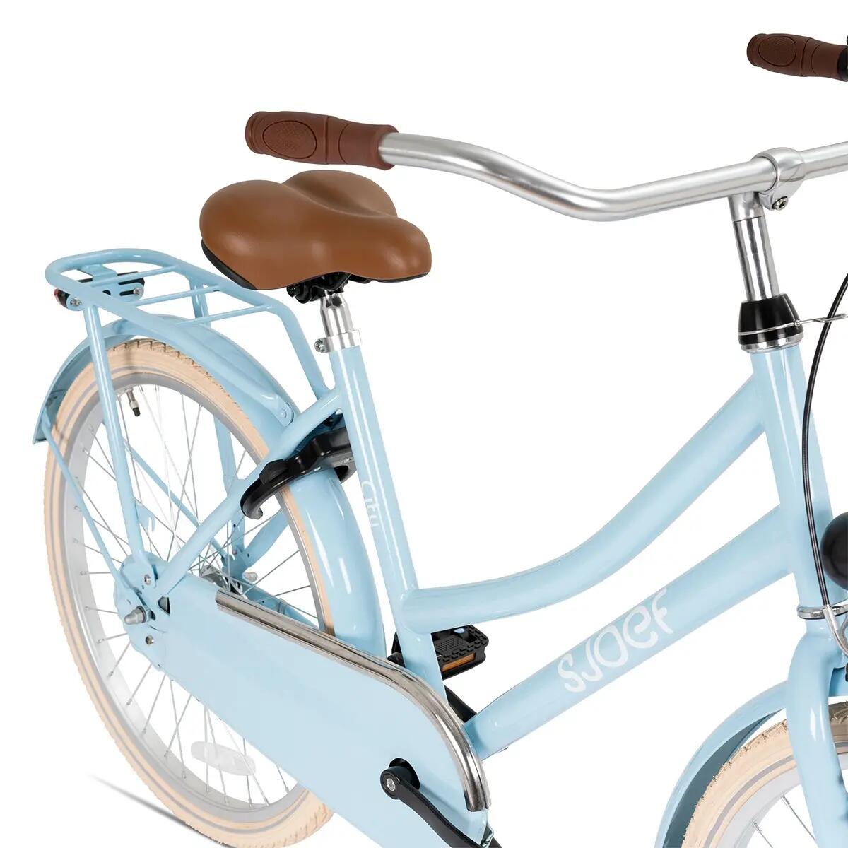 City Meisjesfiets 26 inch - Kinderfiets 10-14 jaar - Fiets & Verlichting – Blauw 9/11