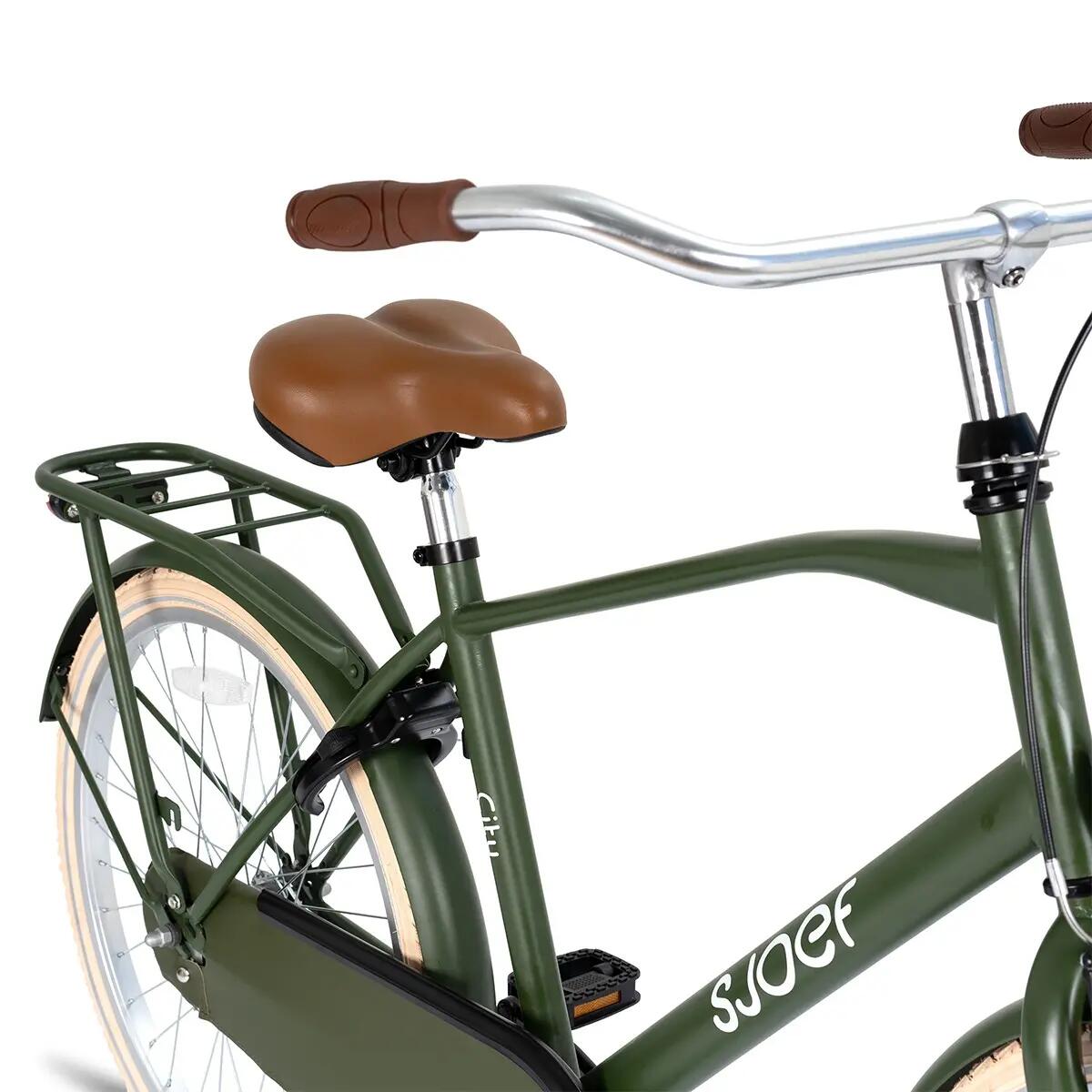 SJOEF City Jongensfiets 22 inch - Army Green 7/7