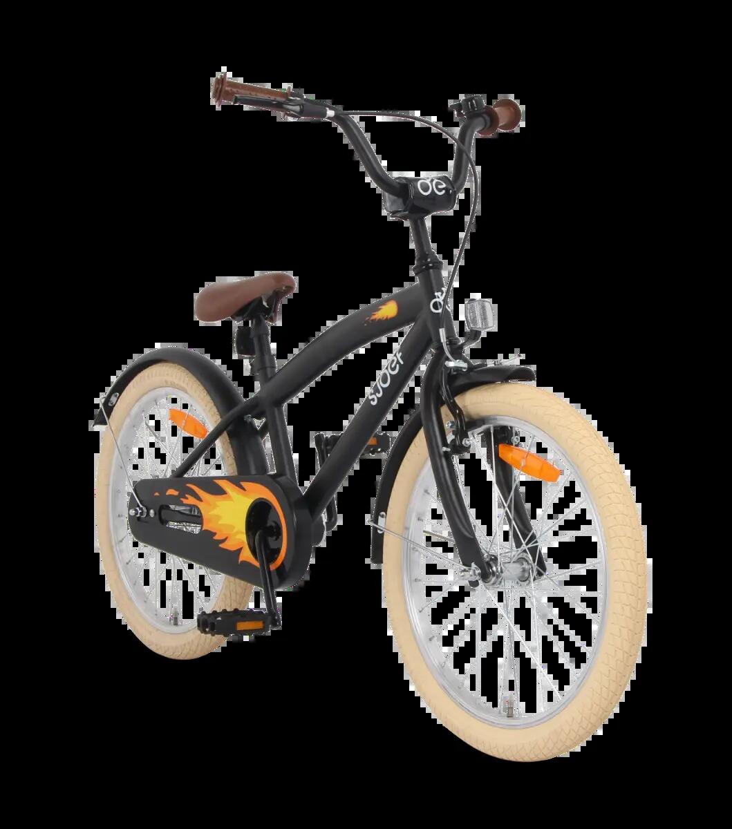 SJOEF Cruise Jongensfiets 20 inch - Mat Zwart 6/7