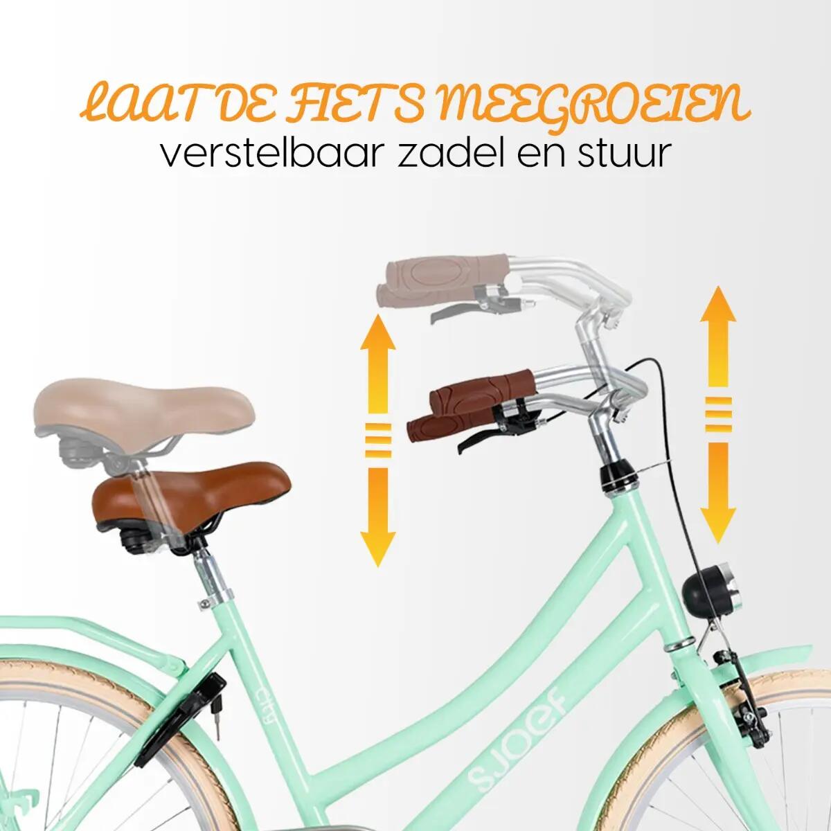 City Meisjesfiets 22 inch - Kinderfiets 7-9 jaar - Fiets met Verlichting - Groen 5/11