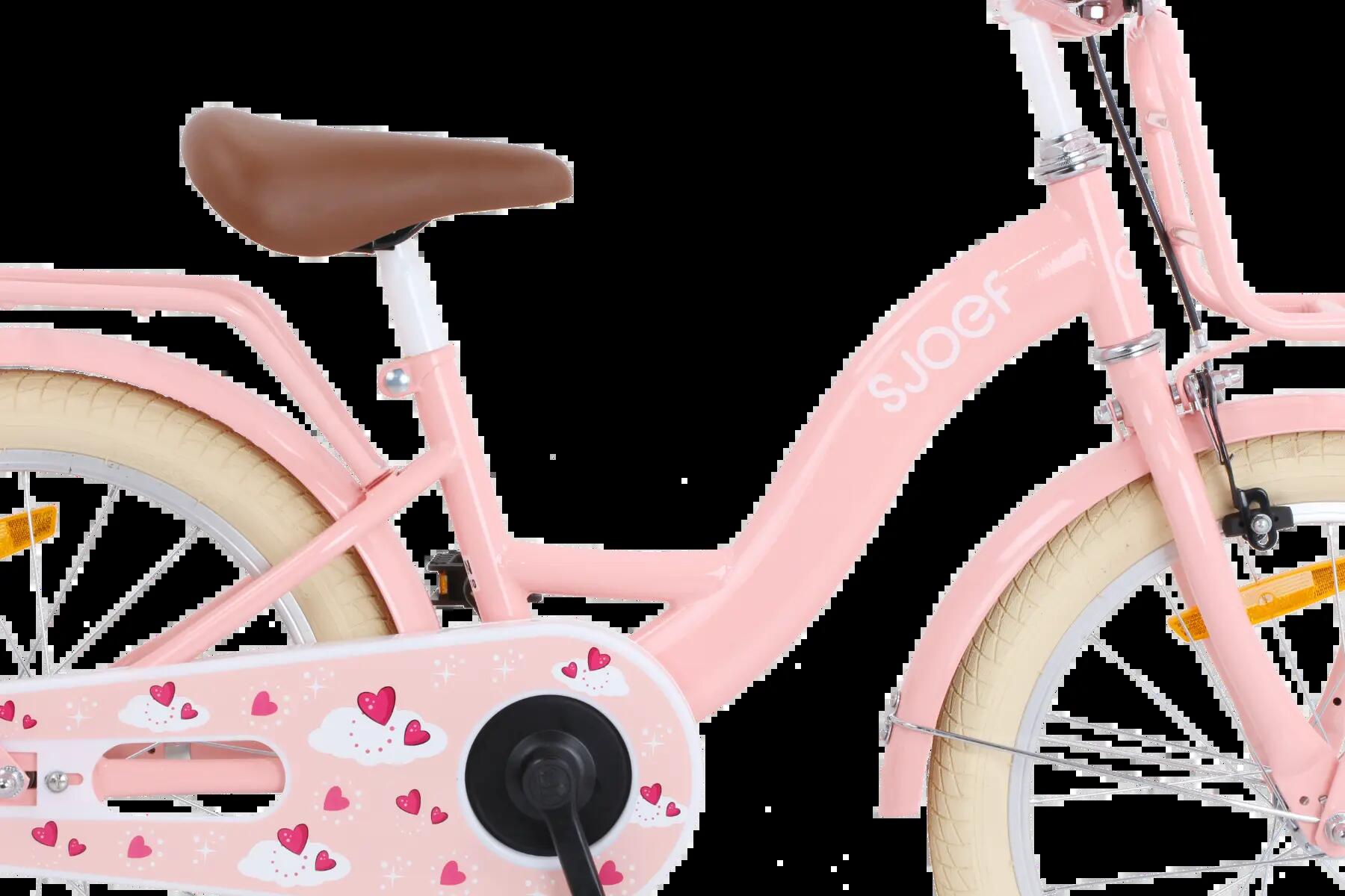SJOEF Classic Meisjesfiets 18 inch - Roze 6/7