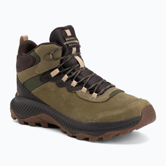 Chaussures de randonnée pour hommes Merrell Speed Strike 2 Leather Mid Kaki