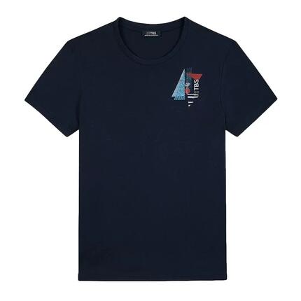 T-Shirt Marine Homme TBS Arctique Miel