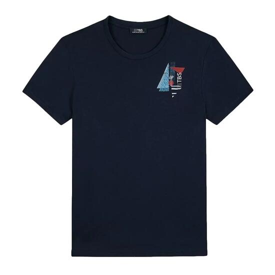 T-Shirt Marine Homme TBS Arctique Miel