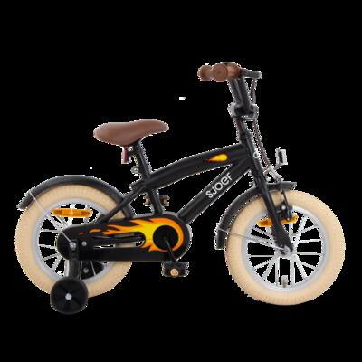 Sjoef cruise jongensfiets 14 inch - mat zwart