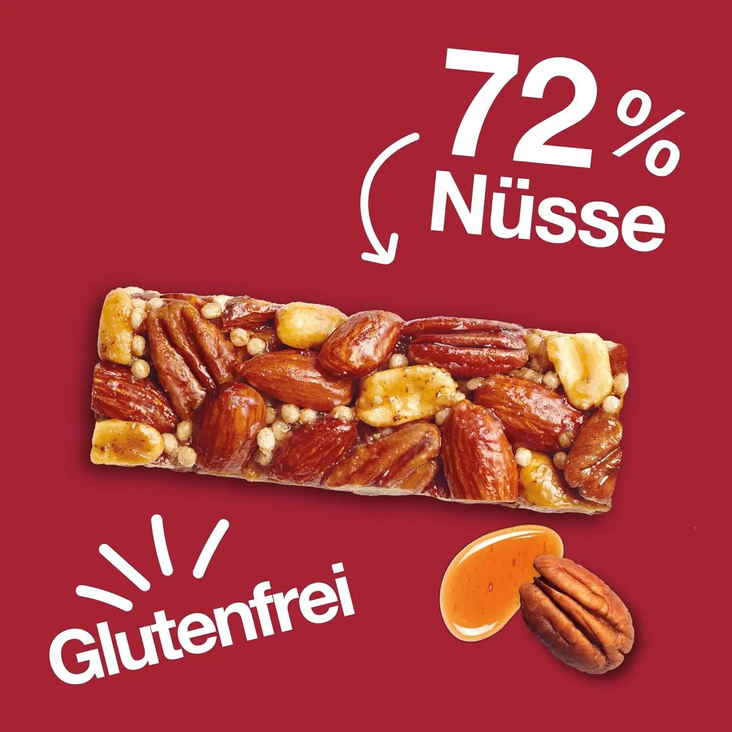 BE-KIND Maple Glazed Pecan & SeaSalt 3x 12x40g für unterwegs & Training 6/7