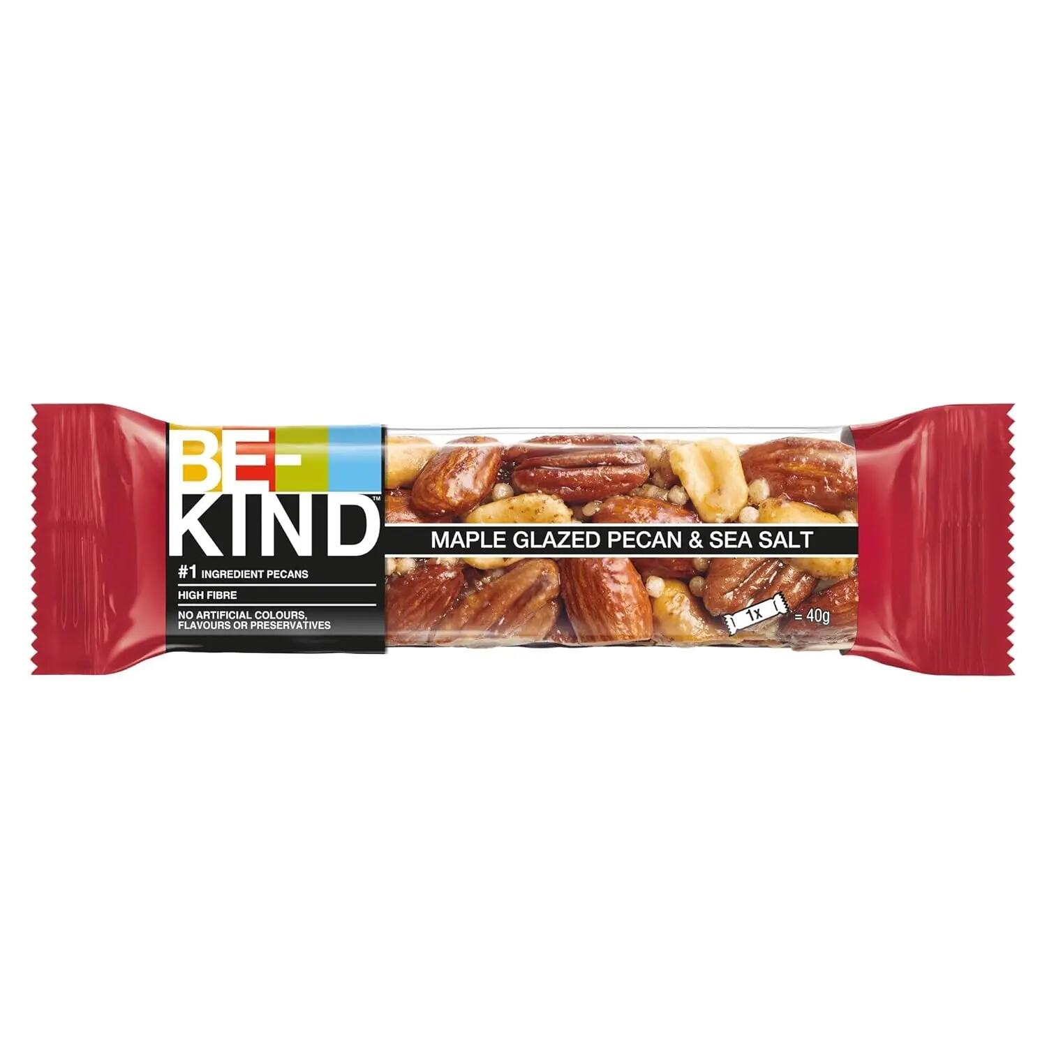 BE-KIND Maple Glazed Pecan & SeaSalt 3x 12x40g für unterwegs & Training 4/7